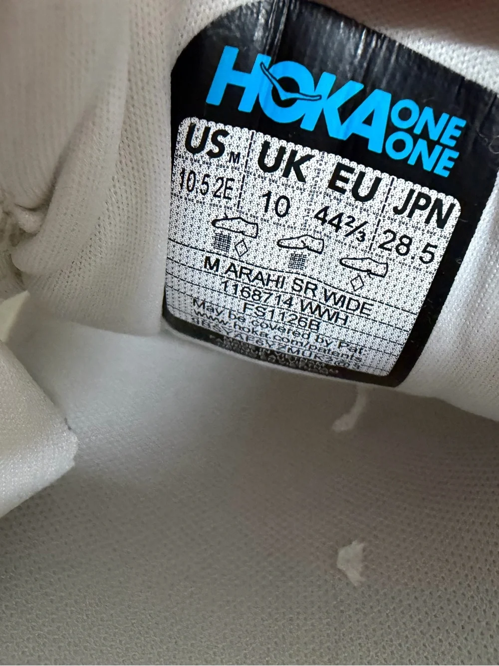 NEW Hoka One One Arahi SR Men’s Size 10.5 (2E WIDE) 1168714-WWH Shoes Rare White